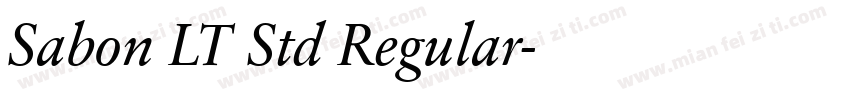 Sabon LT Std Regular字体转换